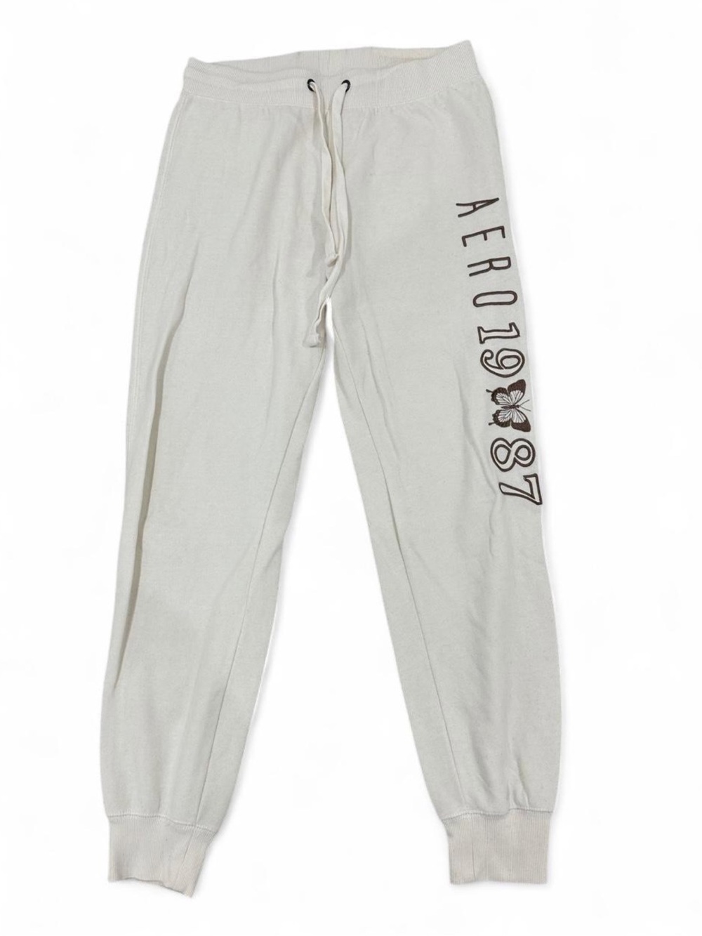 Aeropostale Cream Jogger Sweatpants